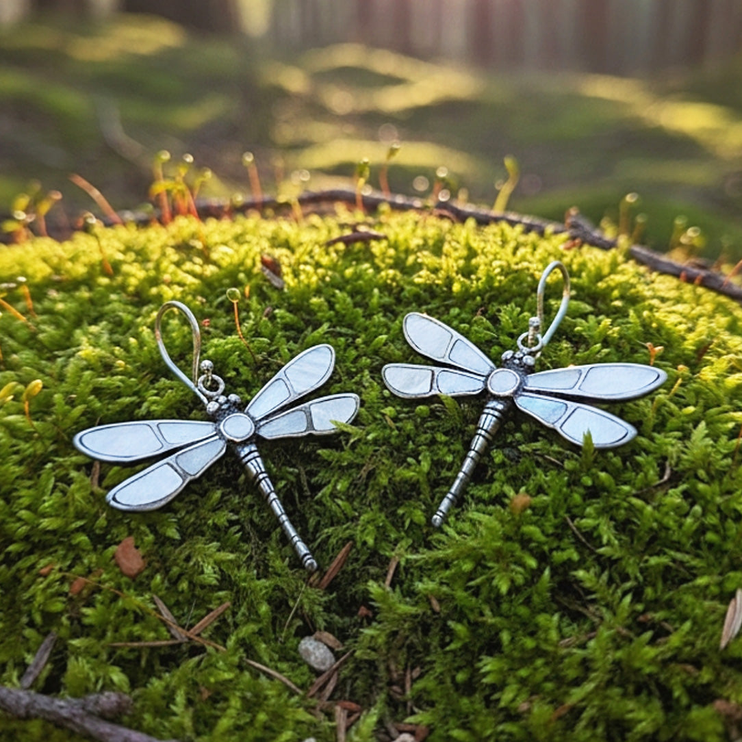 Divine Dragonflies - Silver Posts