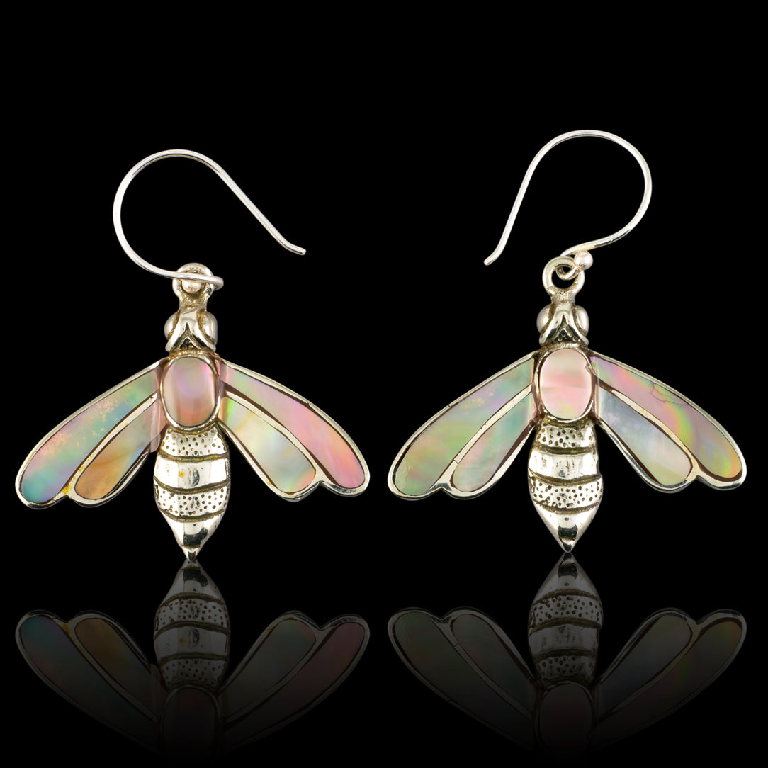 Shell Bees - Silver Posts