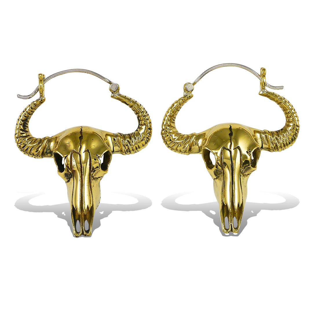 Brass Bulls - Silver Post