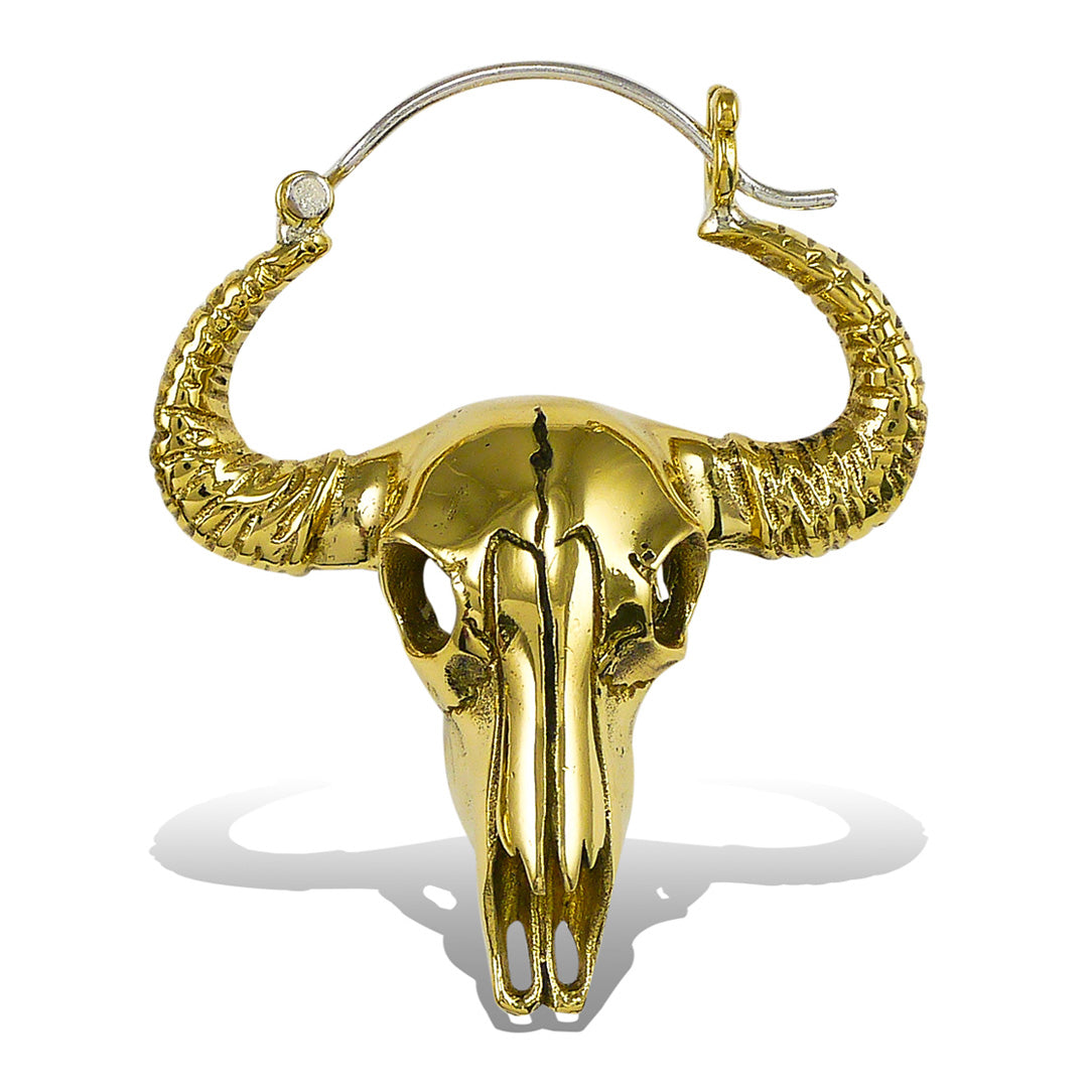 Brass Bulls - Silver Post