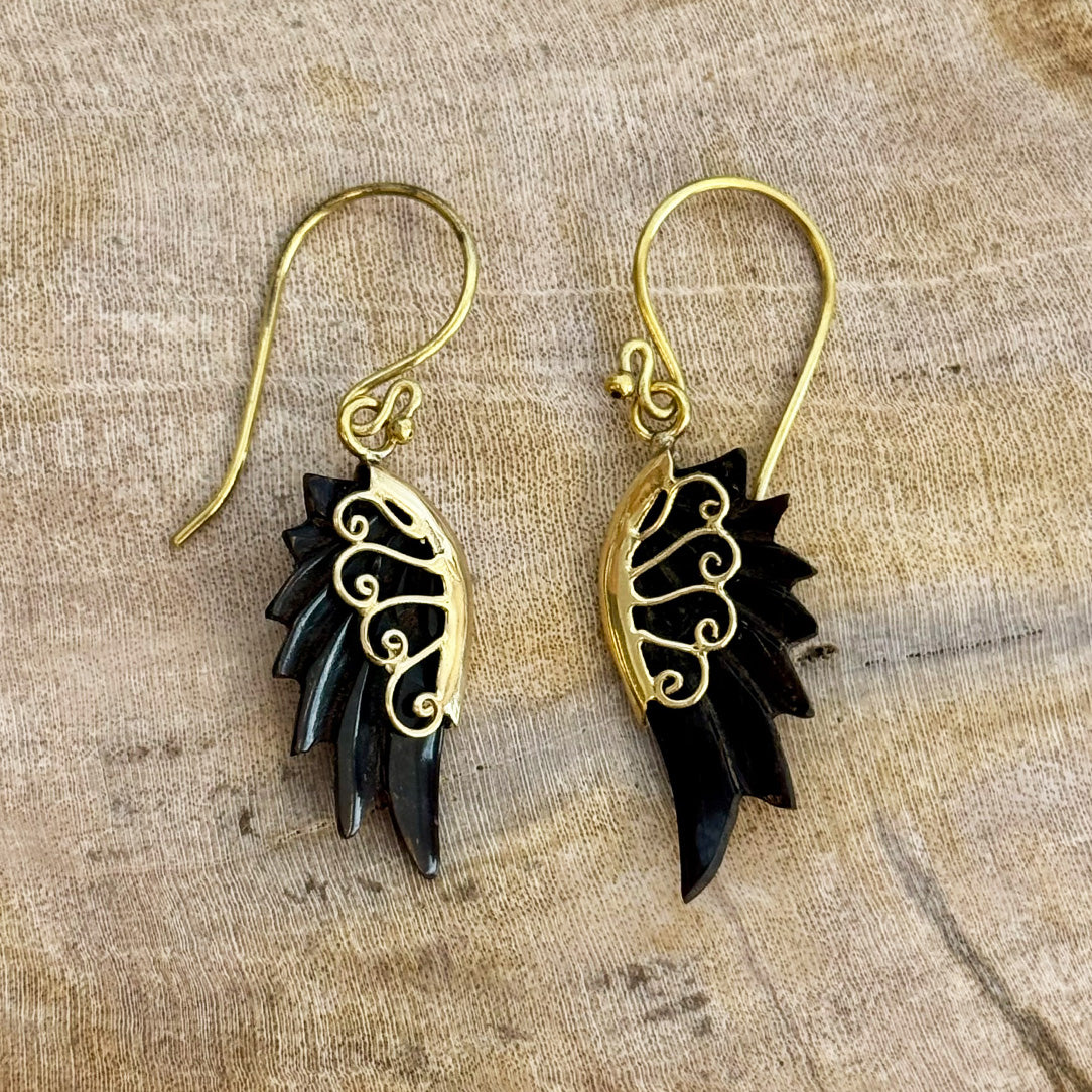 Kyla Mini Wings - Brass