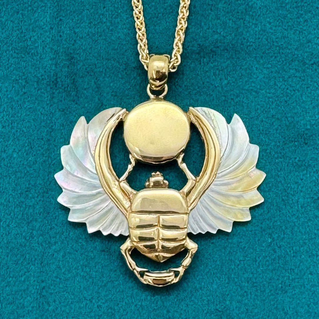 Royal Scarab Pendant - Shell