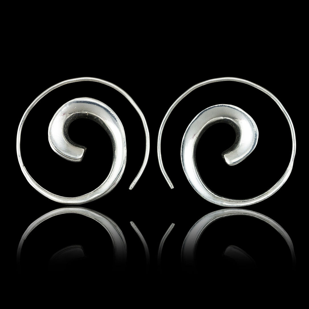 Silver Wave Spirals