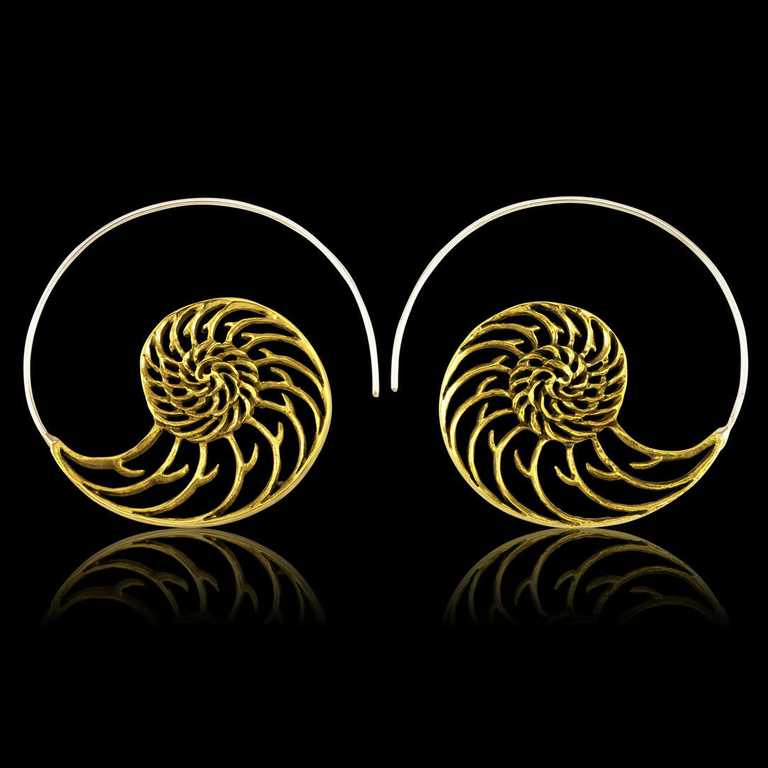 Nautilus Spirals - Silver Posts