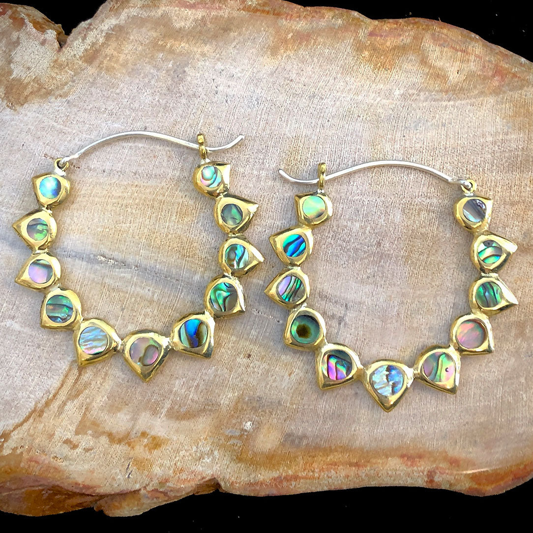 Spiked Hoops - Silver Posts