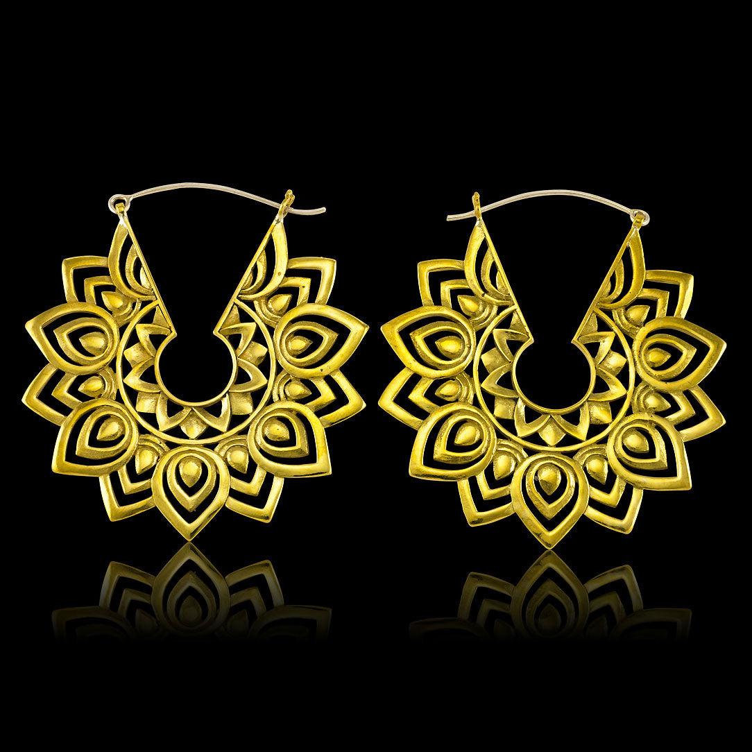 Sunflower Hoops - Silver Posts
