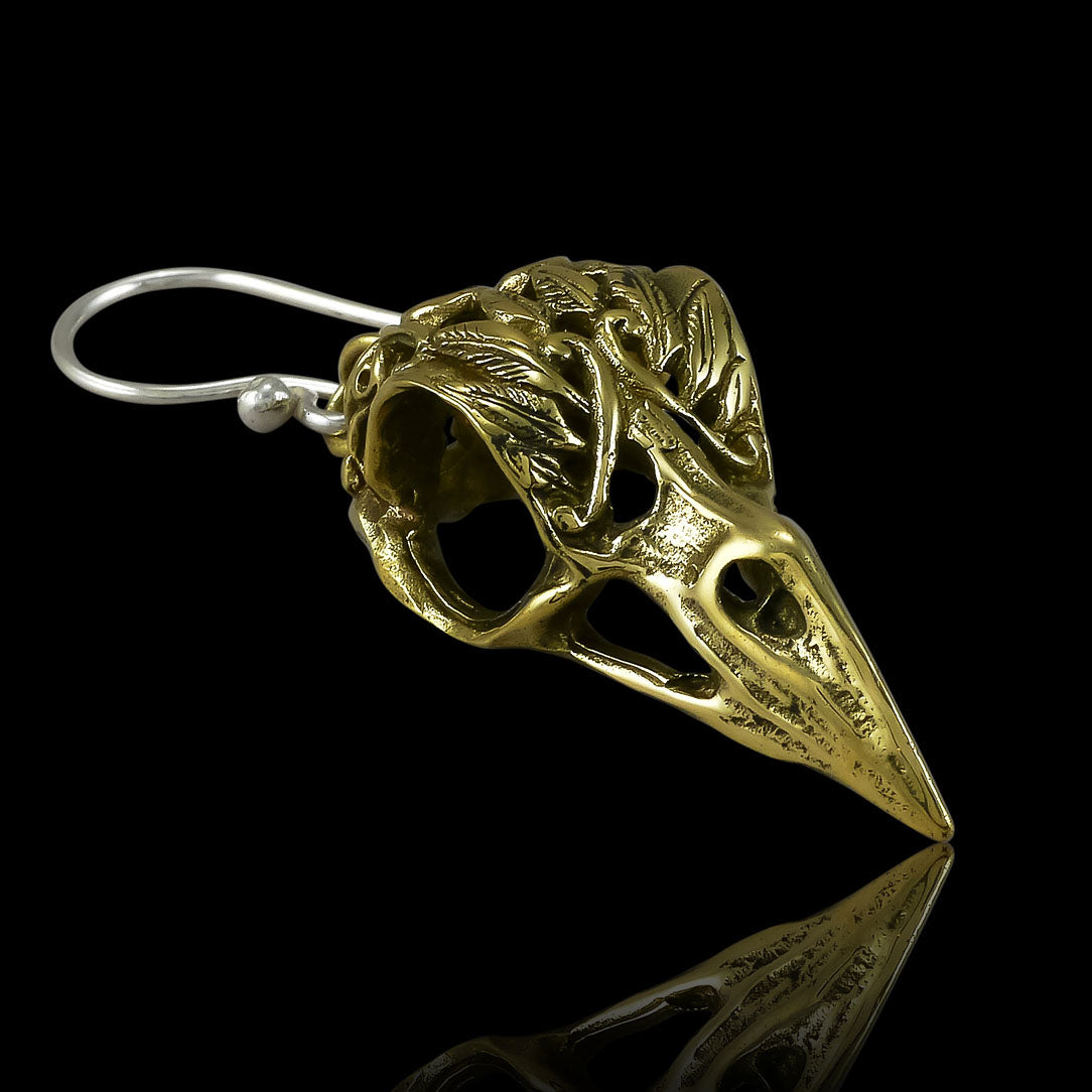Brass Ravens - Silver Post