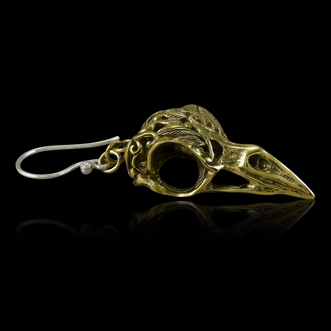 Brass Ravens - Silver Post
