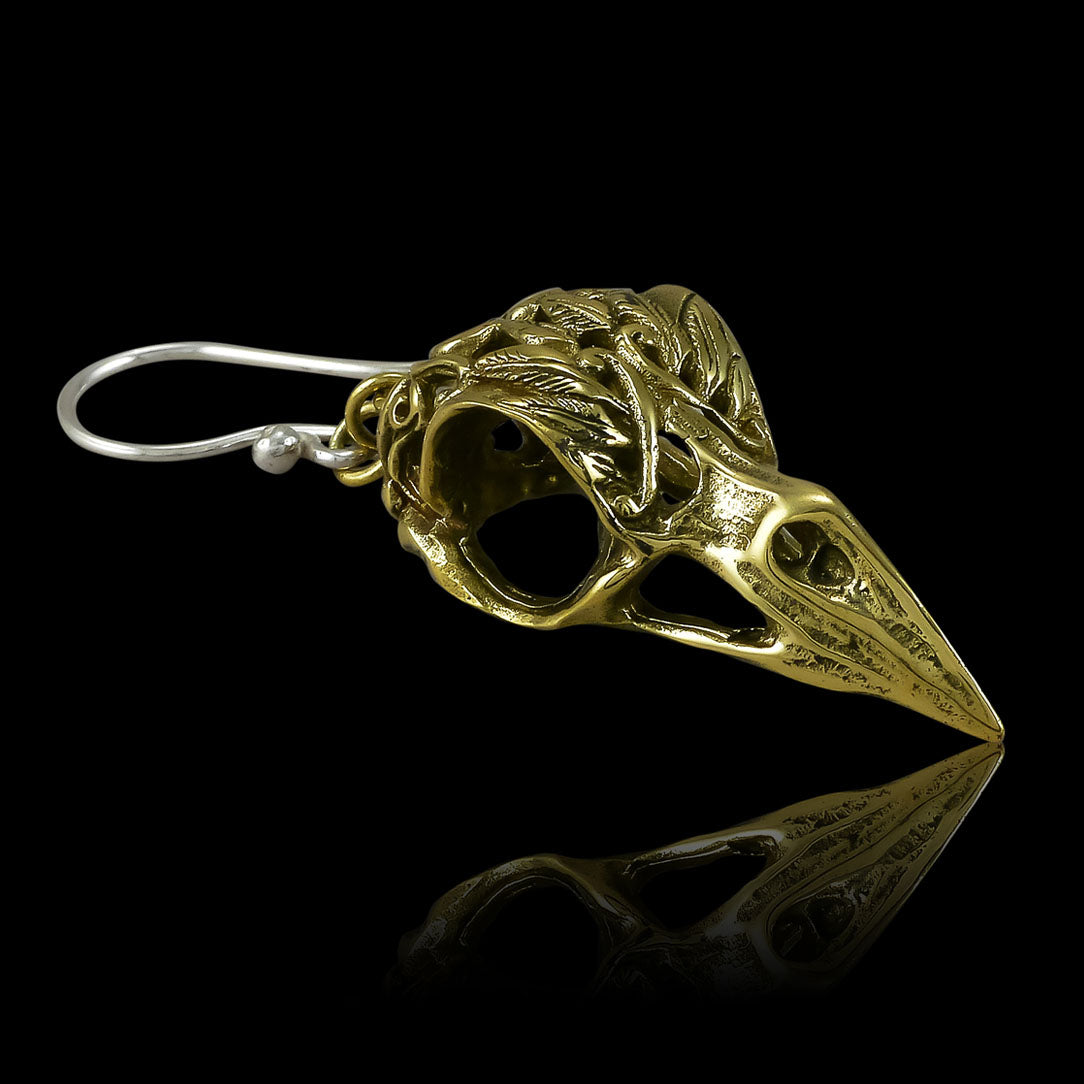 Brass Ravens - Silver Post
