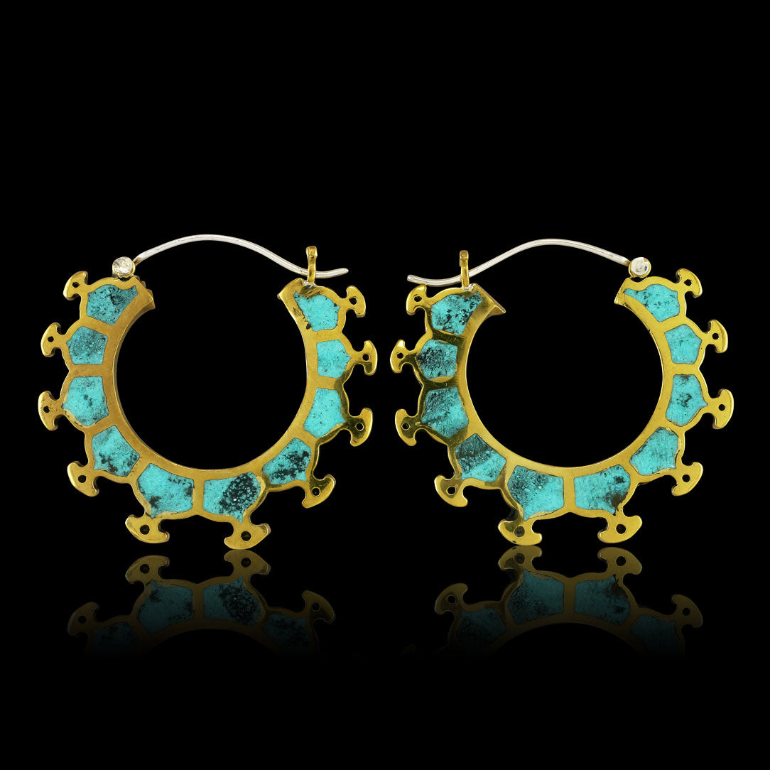 Aria Hoops - Silver Posts