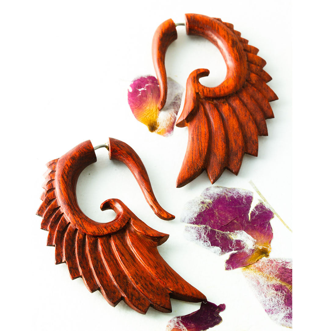 Nava Wings Red - Wood