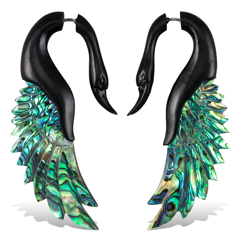 <span>EFHA-834<span>: </span></span>Yafah Wings - Horn with Abalone