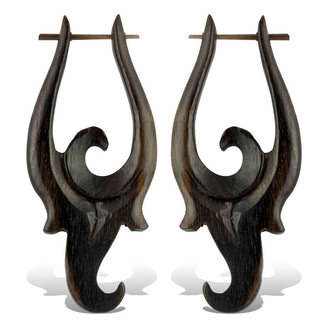 Jaqueline Earrings - Wood