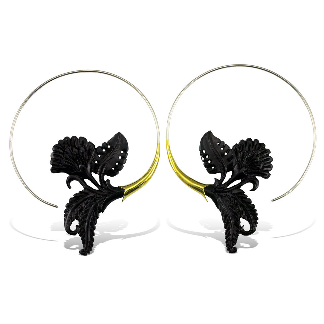 Dahlia Hoops - Horn