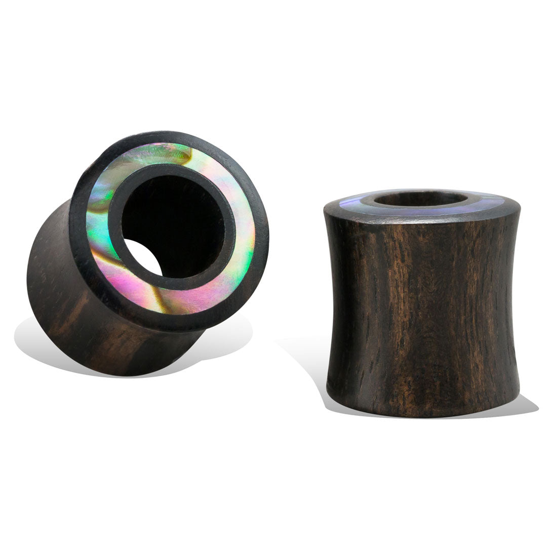 Abalone Tunnels - Black/Brown Wood