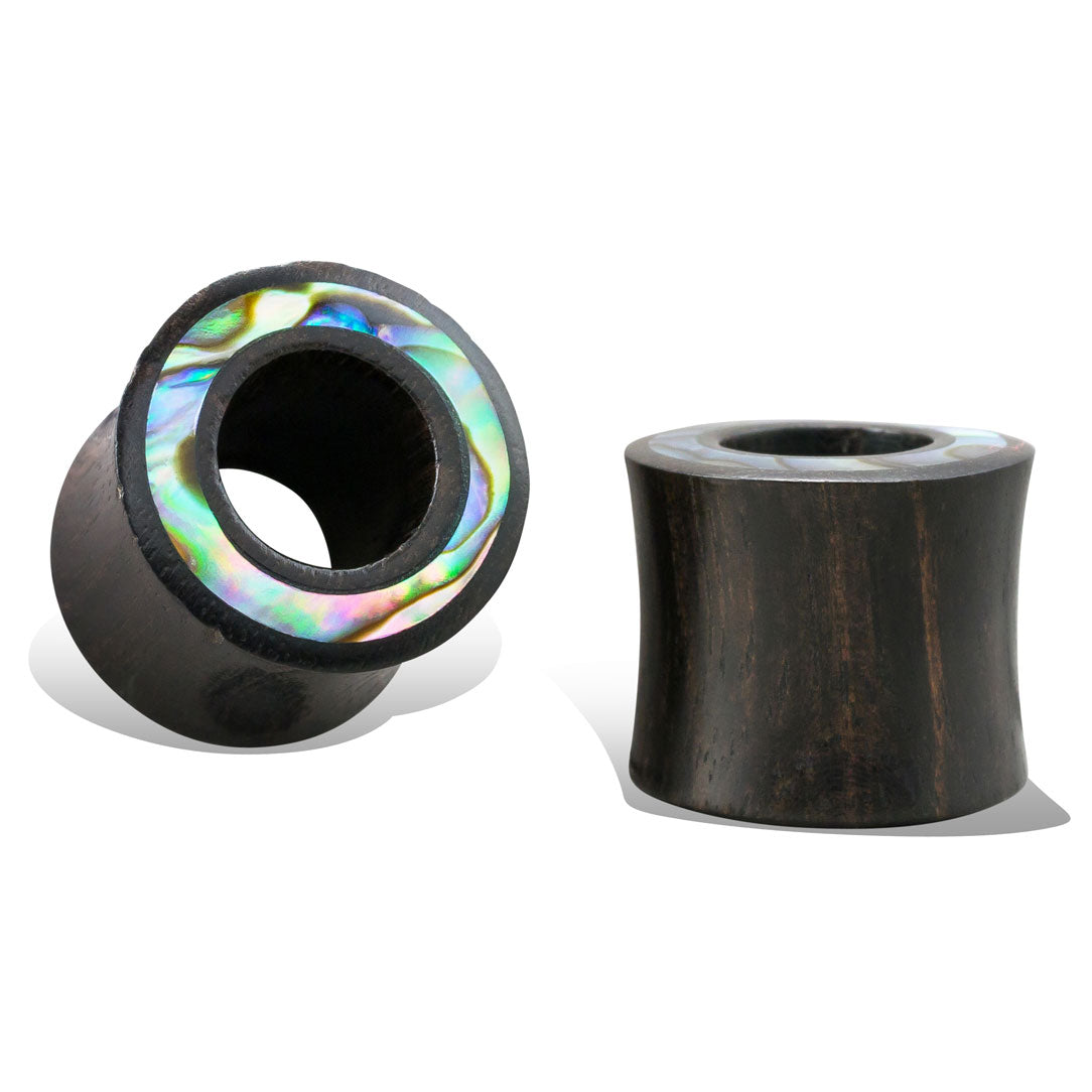 Abalone Tunnels - Black/Brown Wood
