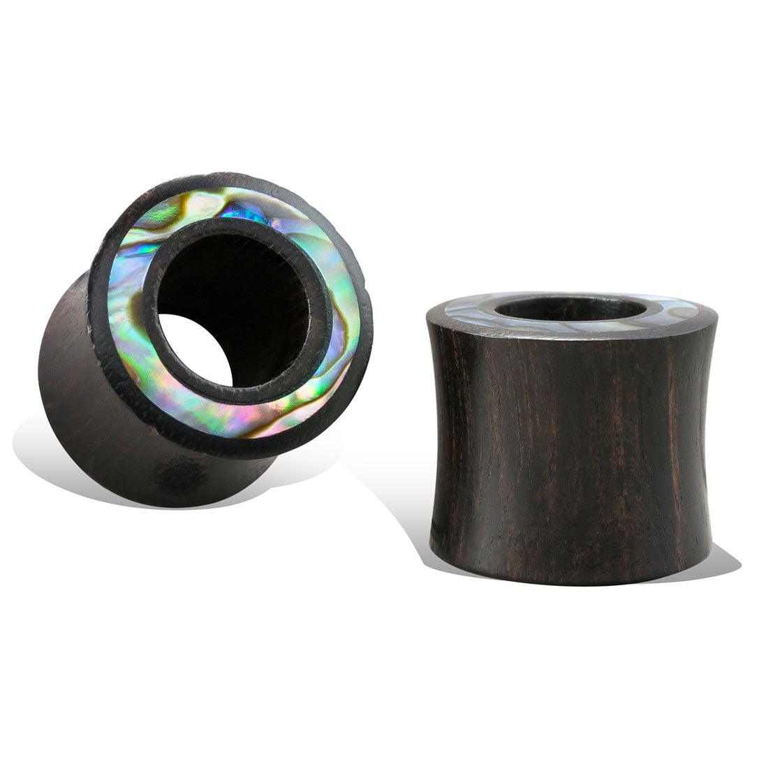 Abalone Tunnels - Black/Brown Wood