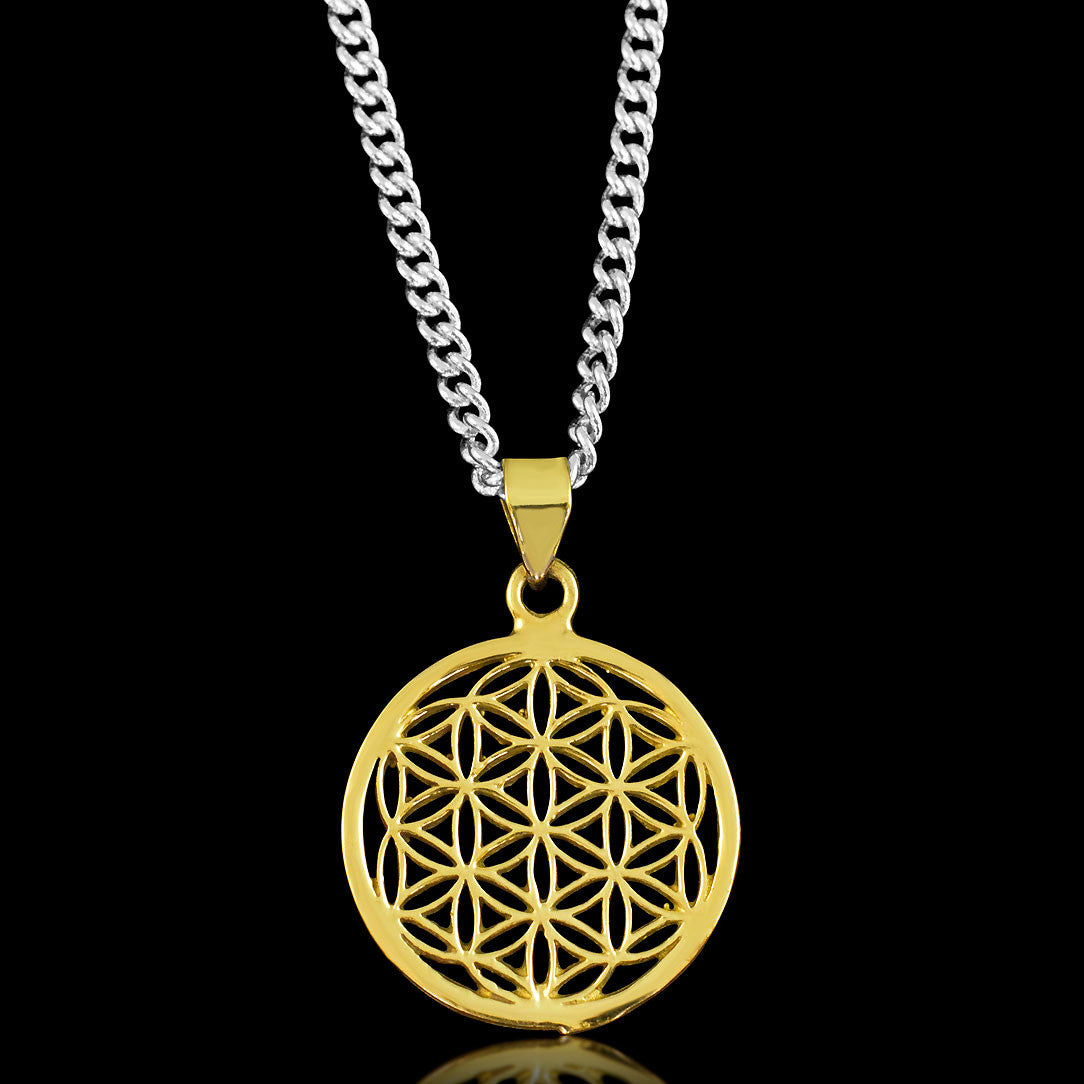 Flower of Life - Brass Pendant
