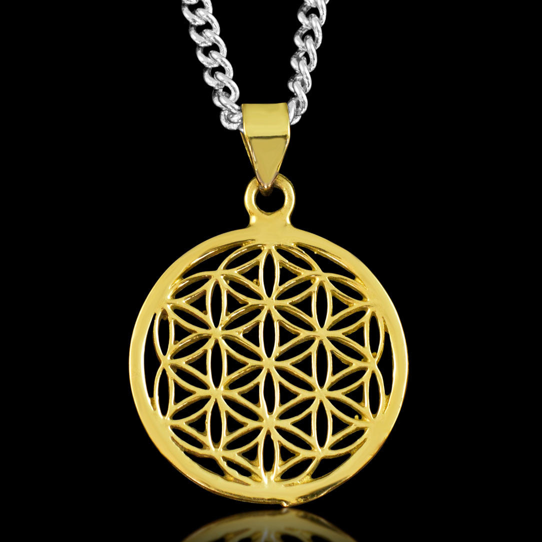 Flower of Life - Brass Pendant