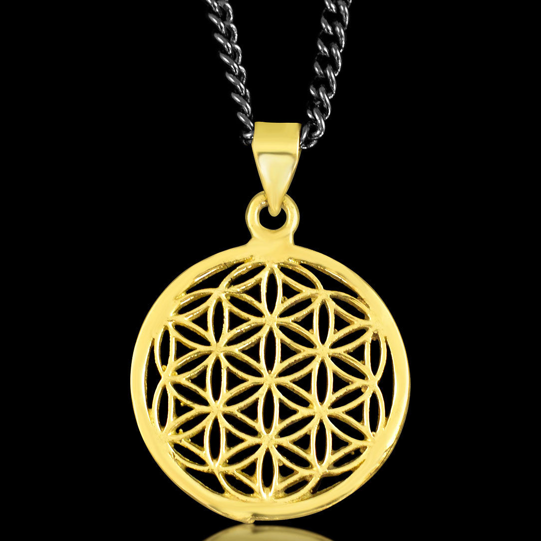 Flower of Life - Brass Pendant