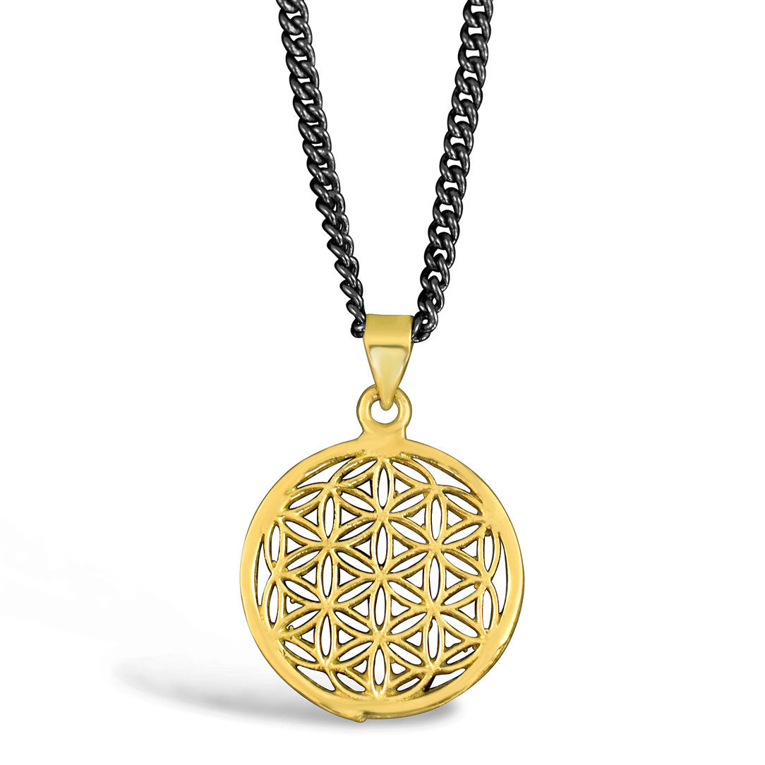 Flower of Life - Brass Pendant