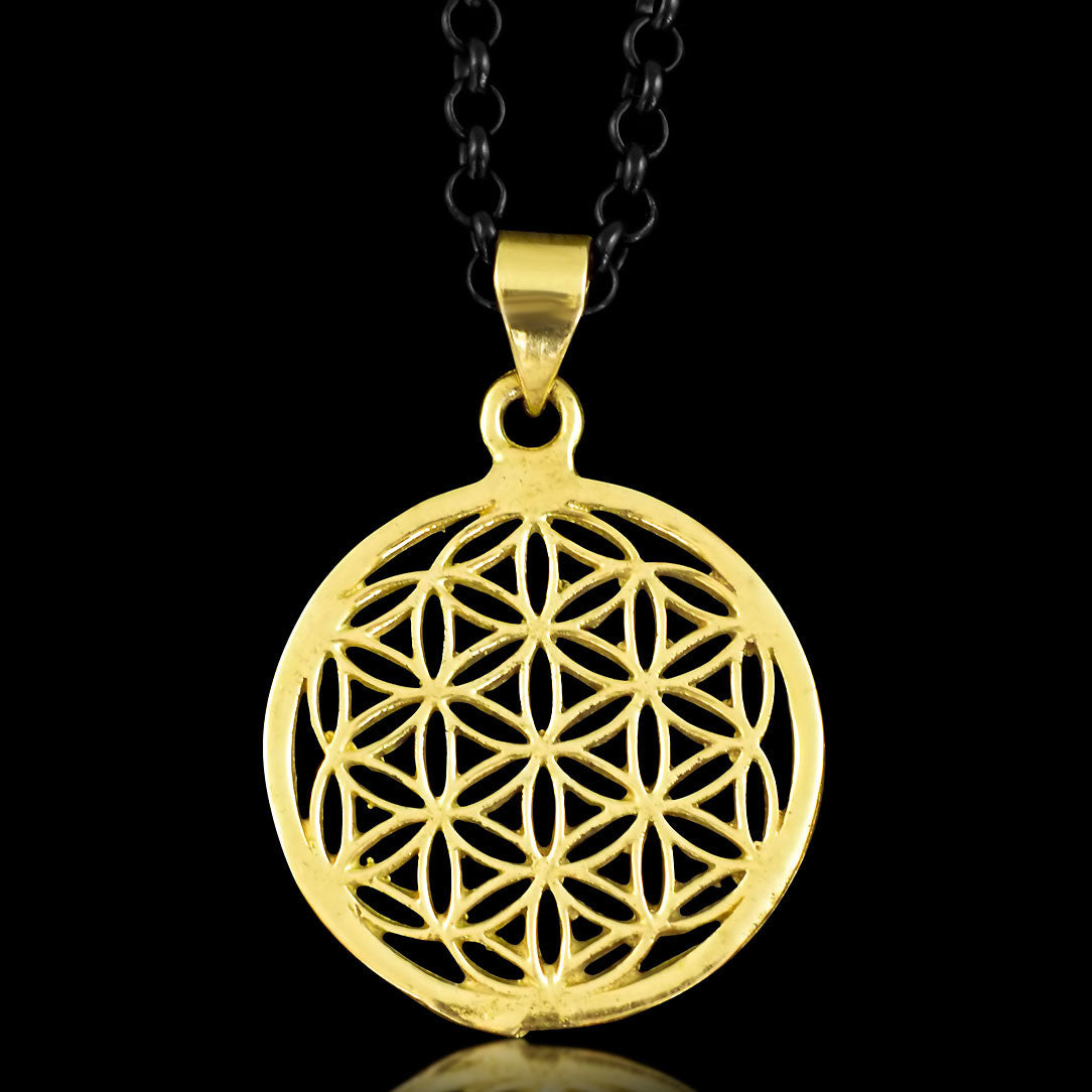 Flower of Life - Brass Pendant