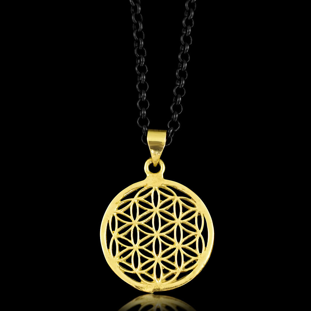 Flower of Life - Brass Pendant