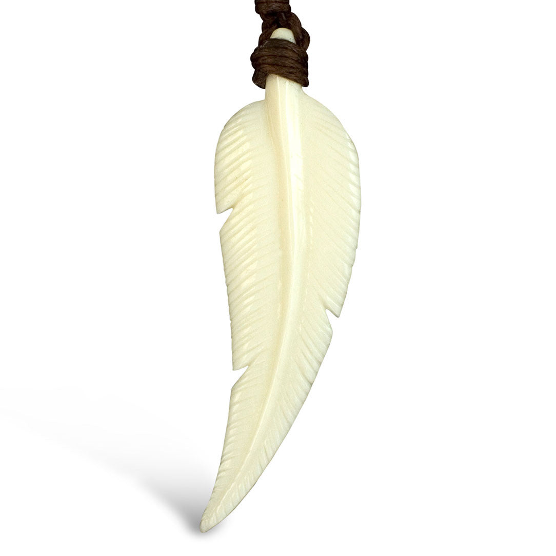 Swooped Feather- Bone