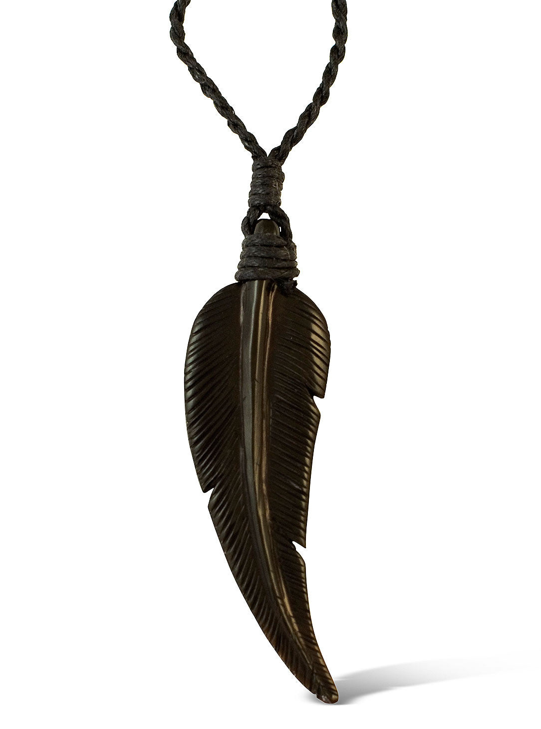 Feather Pendant - Horn