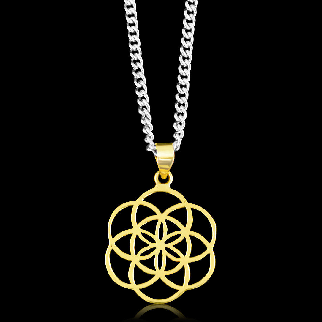 Seed of Life - Brass Pendant