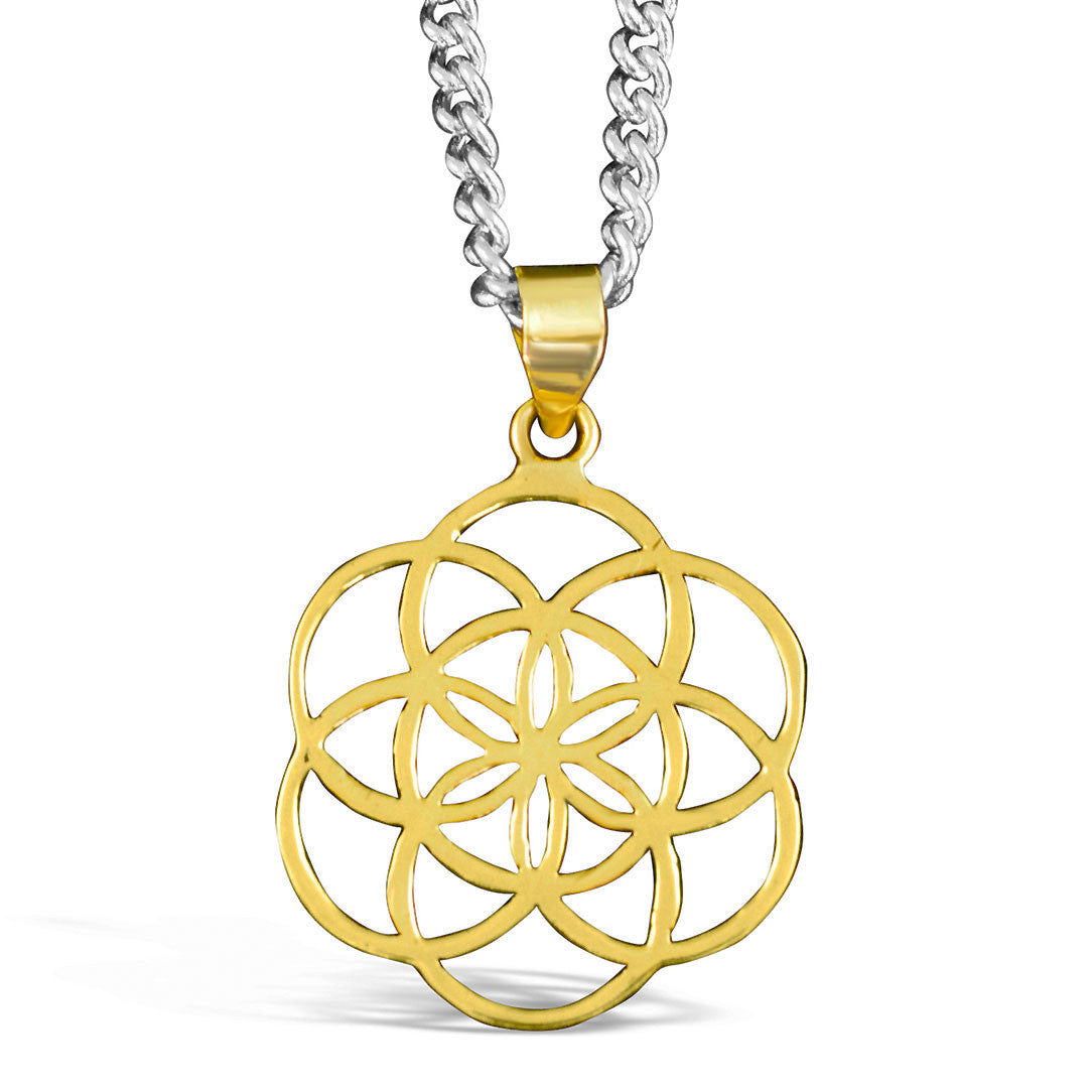 Seed of Life - Brass Pendant