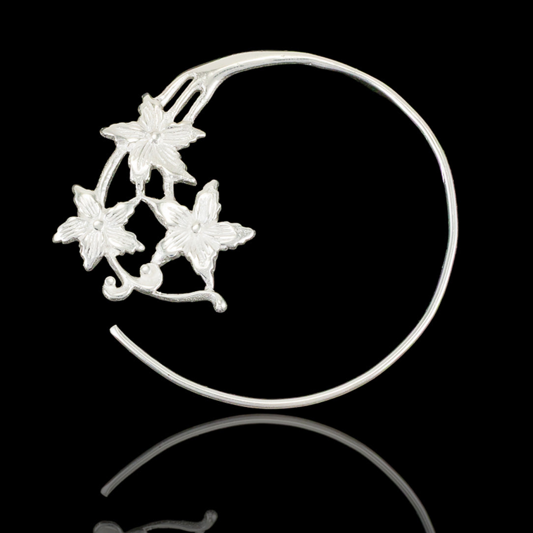 Lily Spirals - Silver Posts