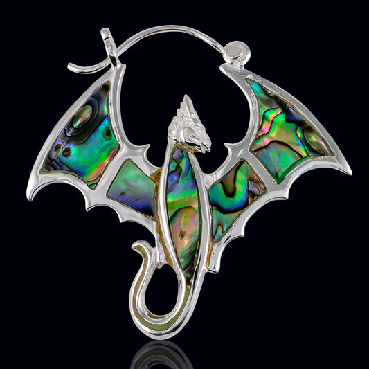 Abalone Armored Dragons - Silver Posts