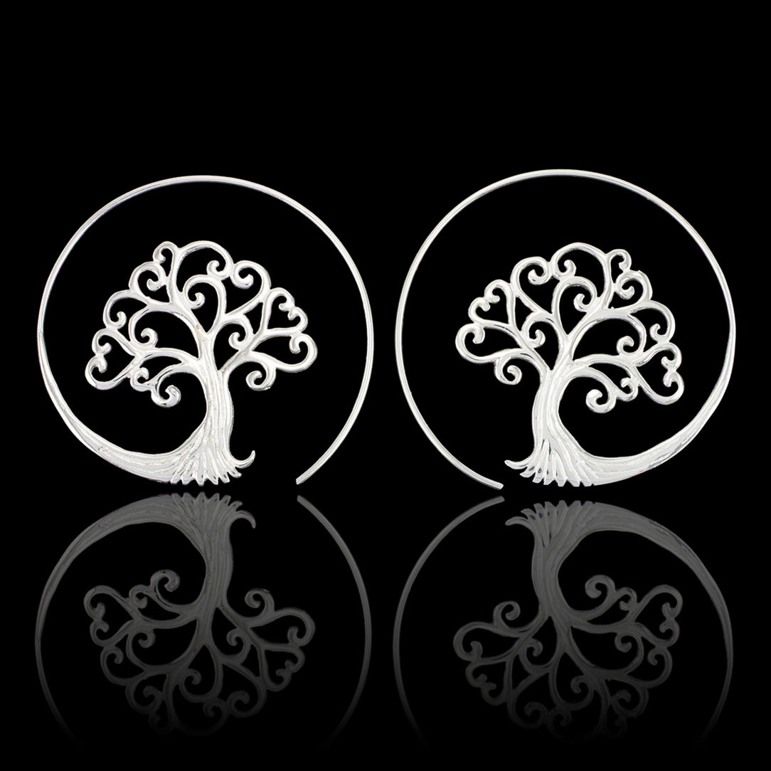 Tree of Life Spirals - Silver Posts