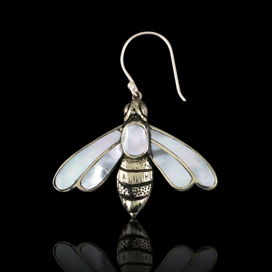 Shell Bees - Silver Posts