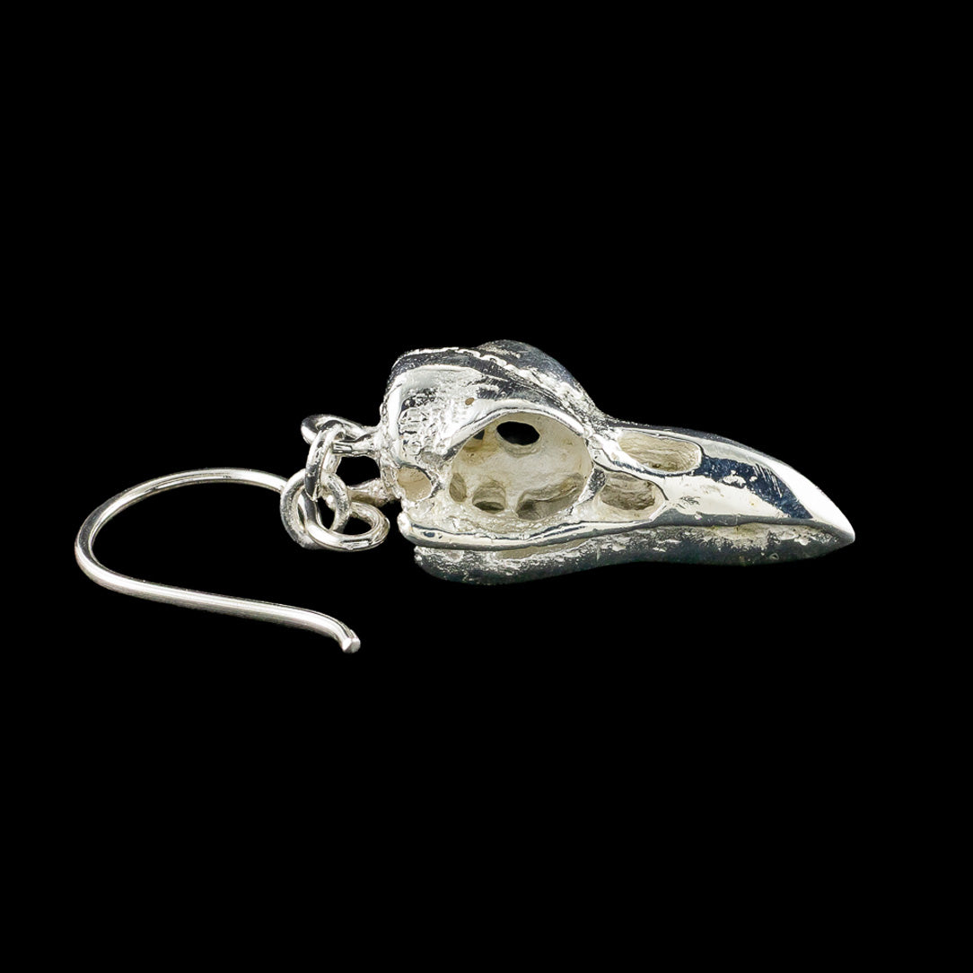 Mini Raven Skulls - Silver Posts