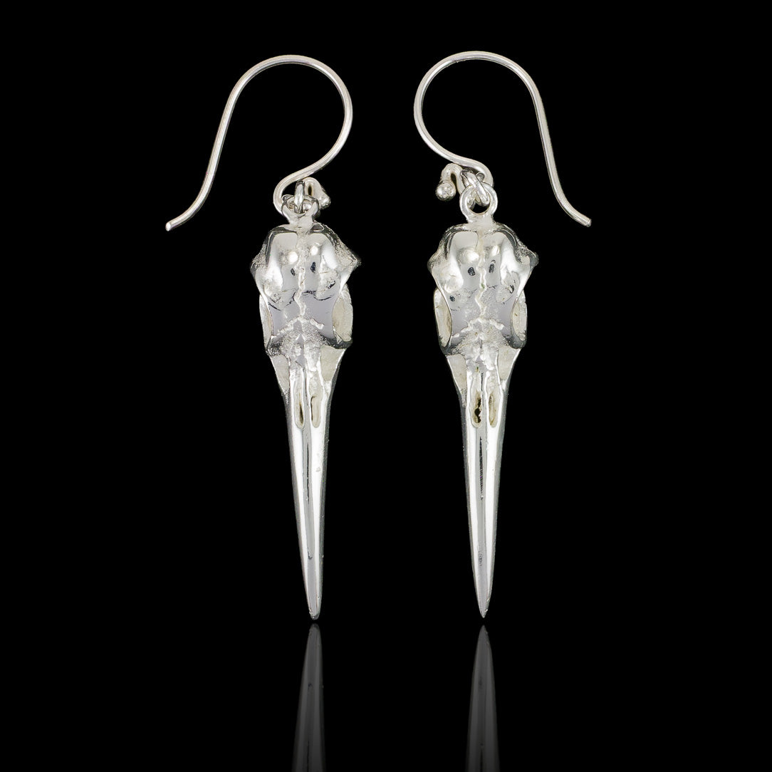 Hummingbird Skulls - Silver Posts