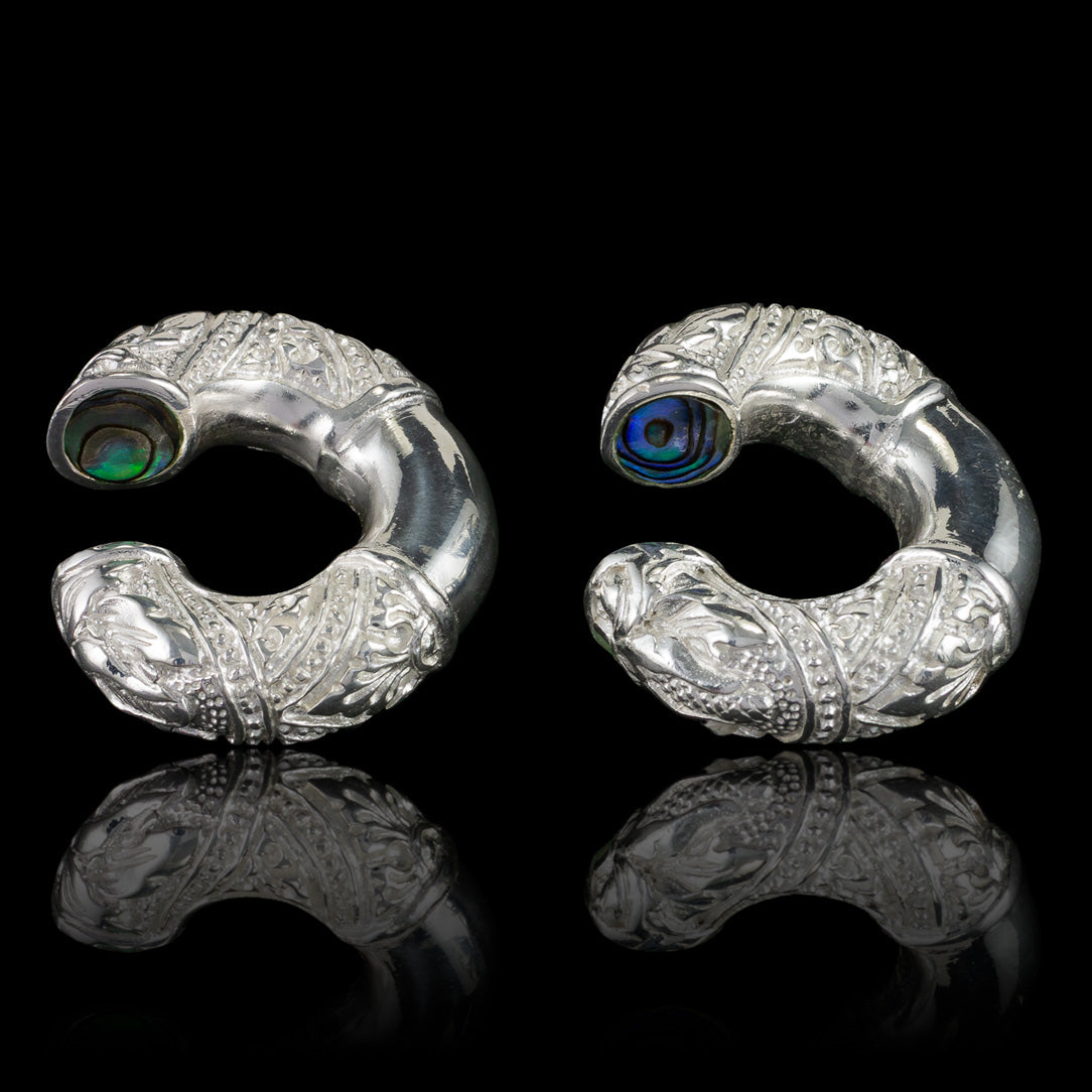 Khal Curls - Silver & Abalone