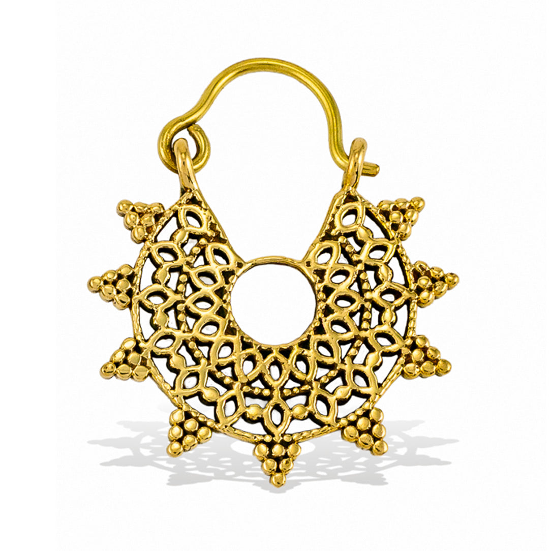 Mandala Star Hoops