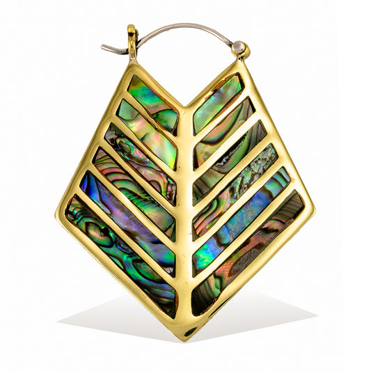 Abalone Shields - Silver Post