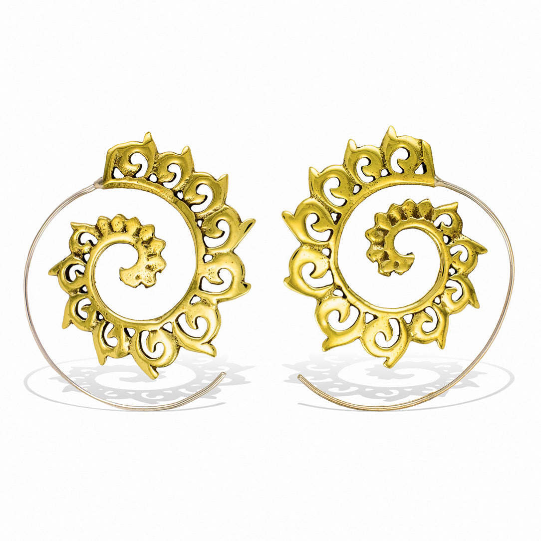 Flowing Spirals - Silver Posts