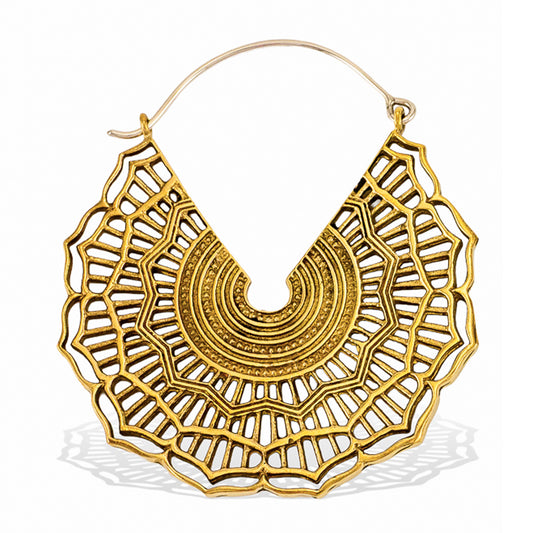 Mandala Hoops - Silver Posts