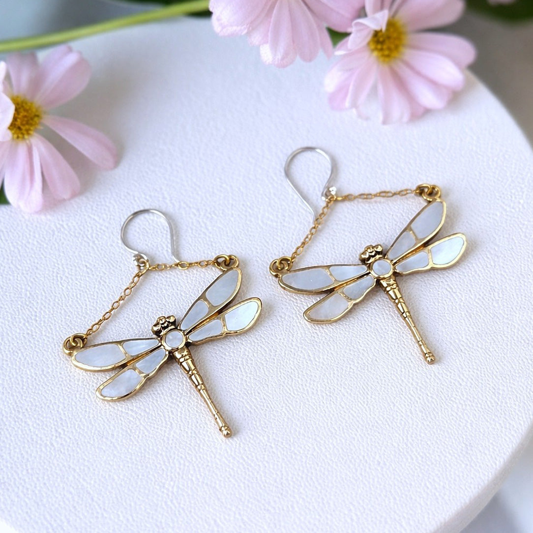 Divine Dragonflies - Silver Posts