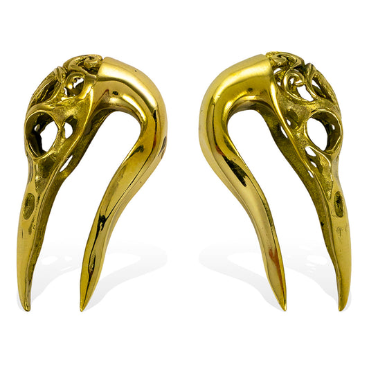 Third Eye Ravens - Brass & Abalone