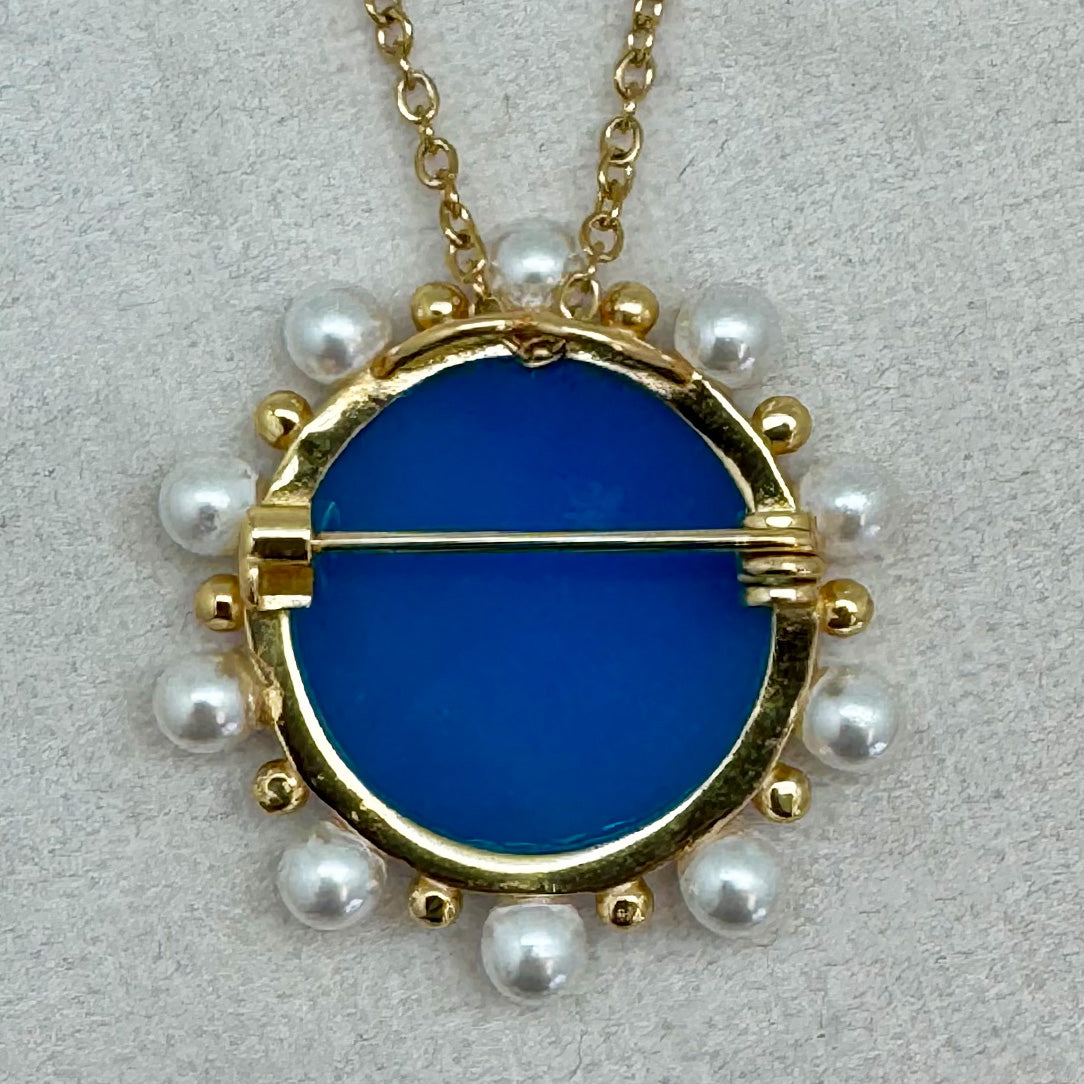 Fairies - Agate Cameo Brooch