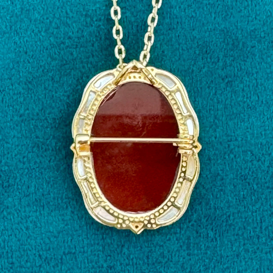 Charlotte - Agate Cameo & Brooch