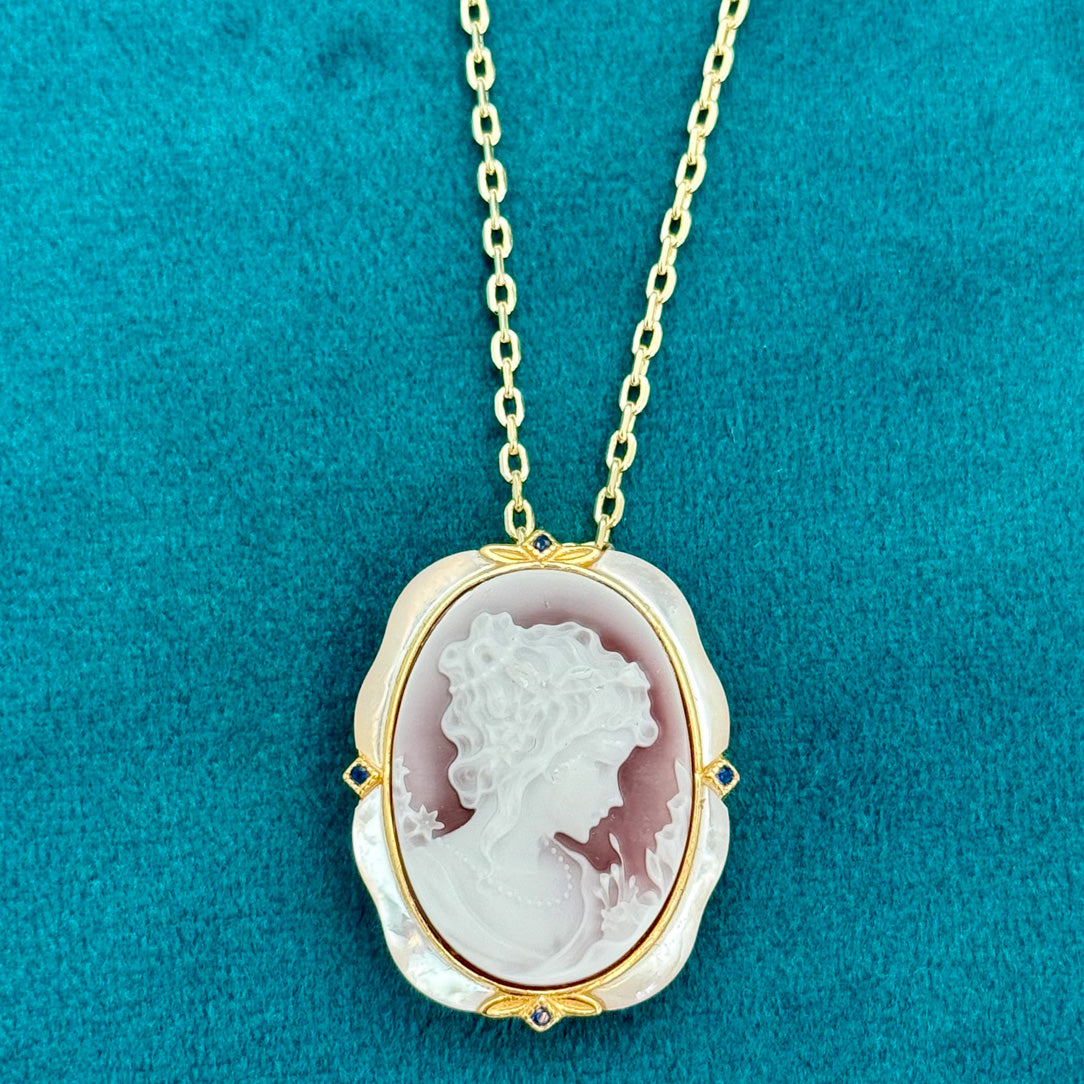 Charlotte - Agate Cameo & Brooch