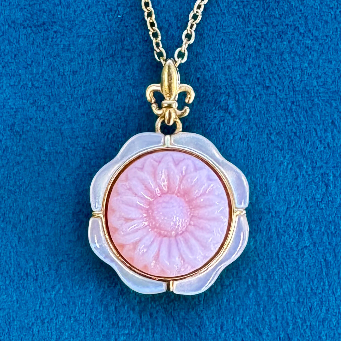 Sunflower Fleur - Pink Shell Cameo