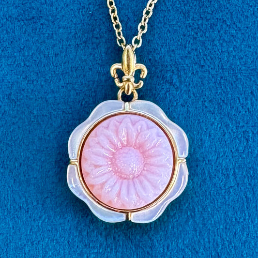 Sunflower Fleur - Pink Shell Cameo