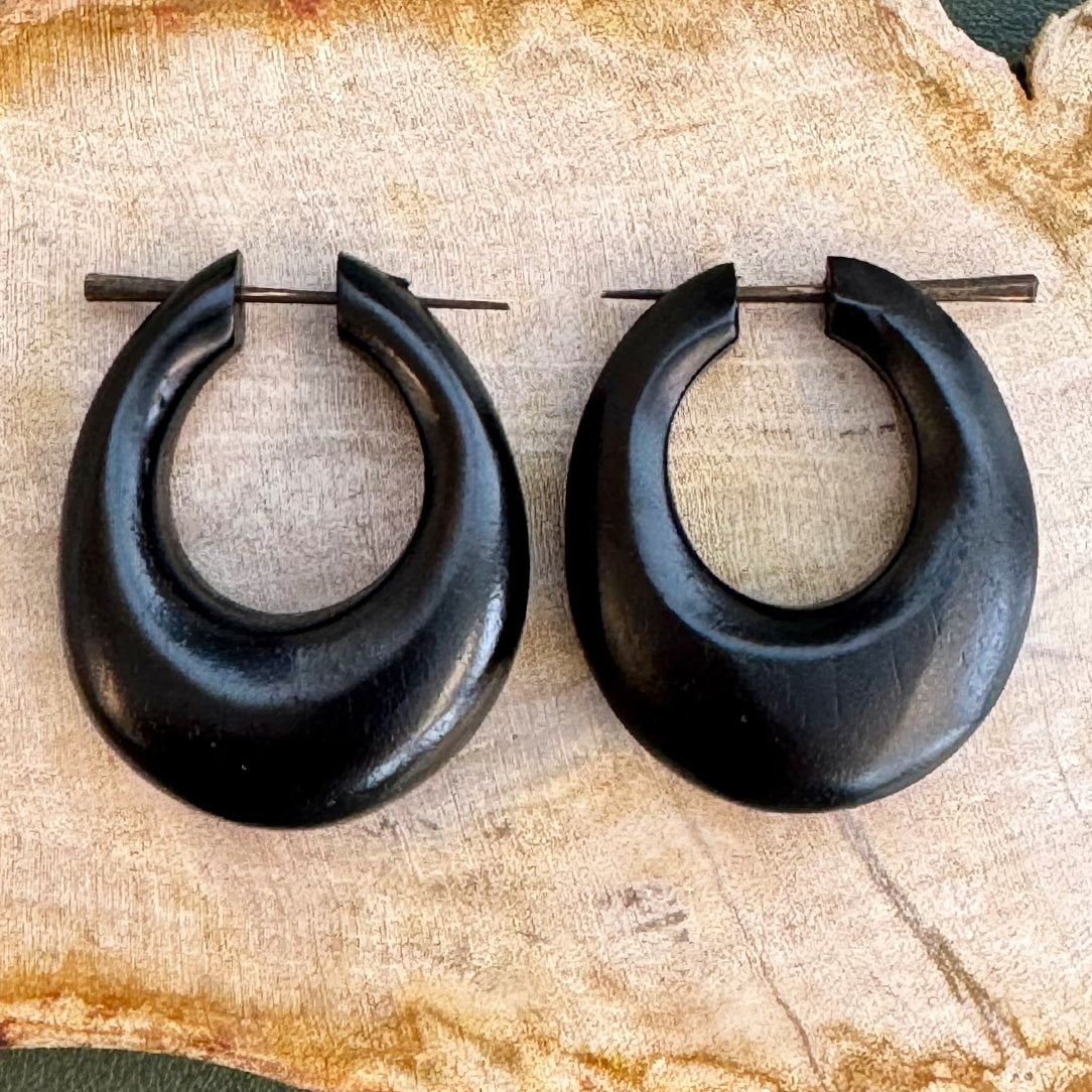 Alanna Hoops  - Wood
